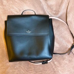 Kate Spade Somerville Road Black Leather Backpack